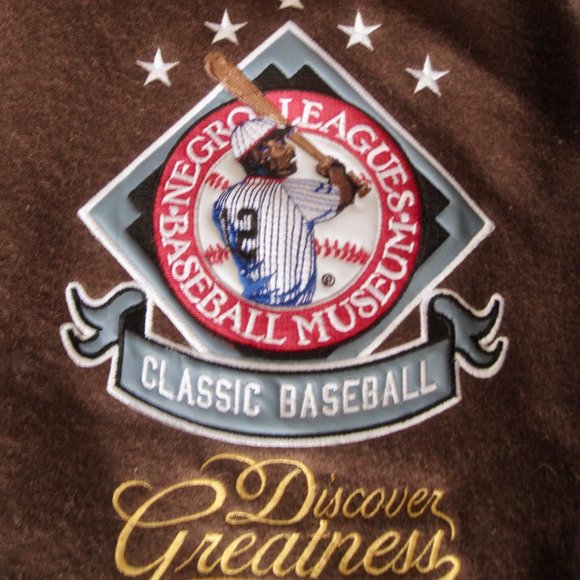 NLBM Negro Leagues Baseball Museum Varsity Brown Wool Jacket Big Boy 2XL Patches - Picture 3 of 9
